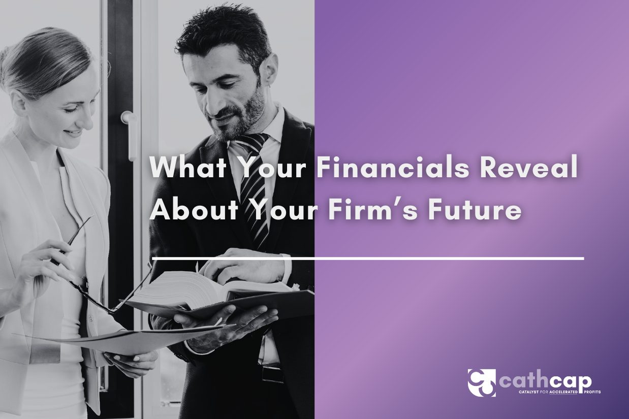 “Attorney reviewing law firm financial reports and profitability trends.”