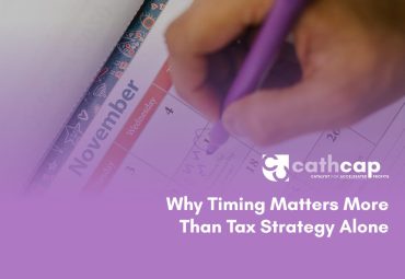 Business owner reviewing financial timeline and tax planning strategy to make earlier financial decisions