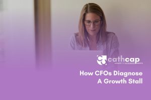 CFO reviewing law firm financial metrics to diagnose a revenue growth stall