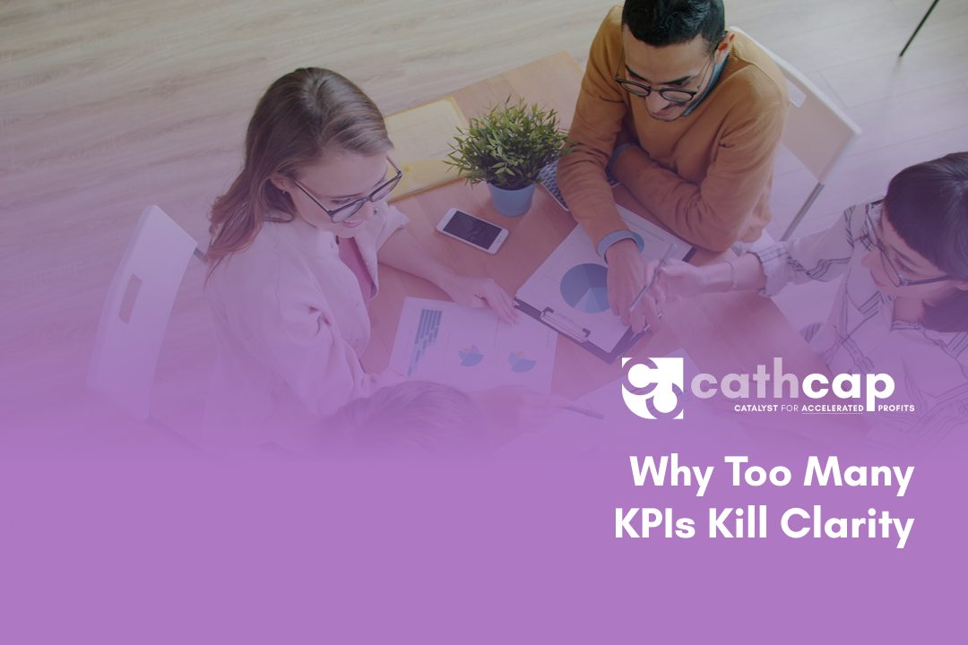 Law firm managing partner reviewing an overcrowded KPI dashboard with no clear decisions