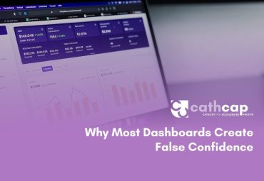 Law firm owner reviewing a financial dashboard that hides real cash position