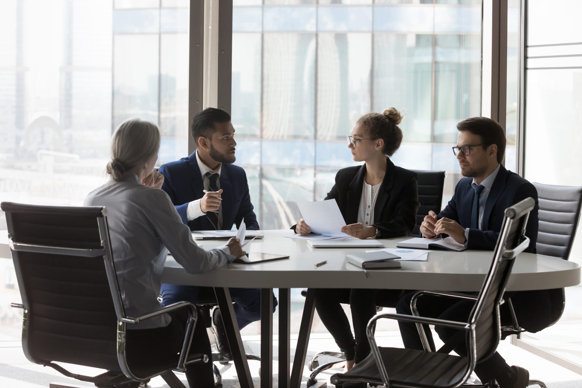 group of lawyers collaborating