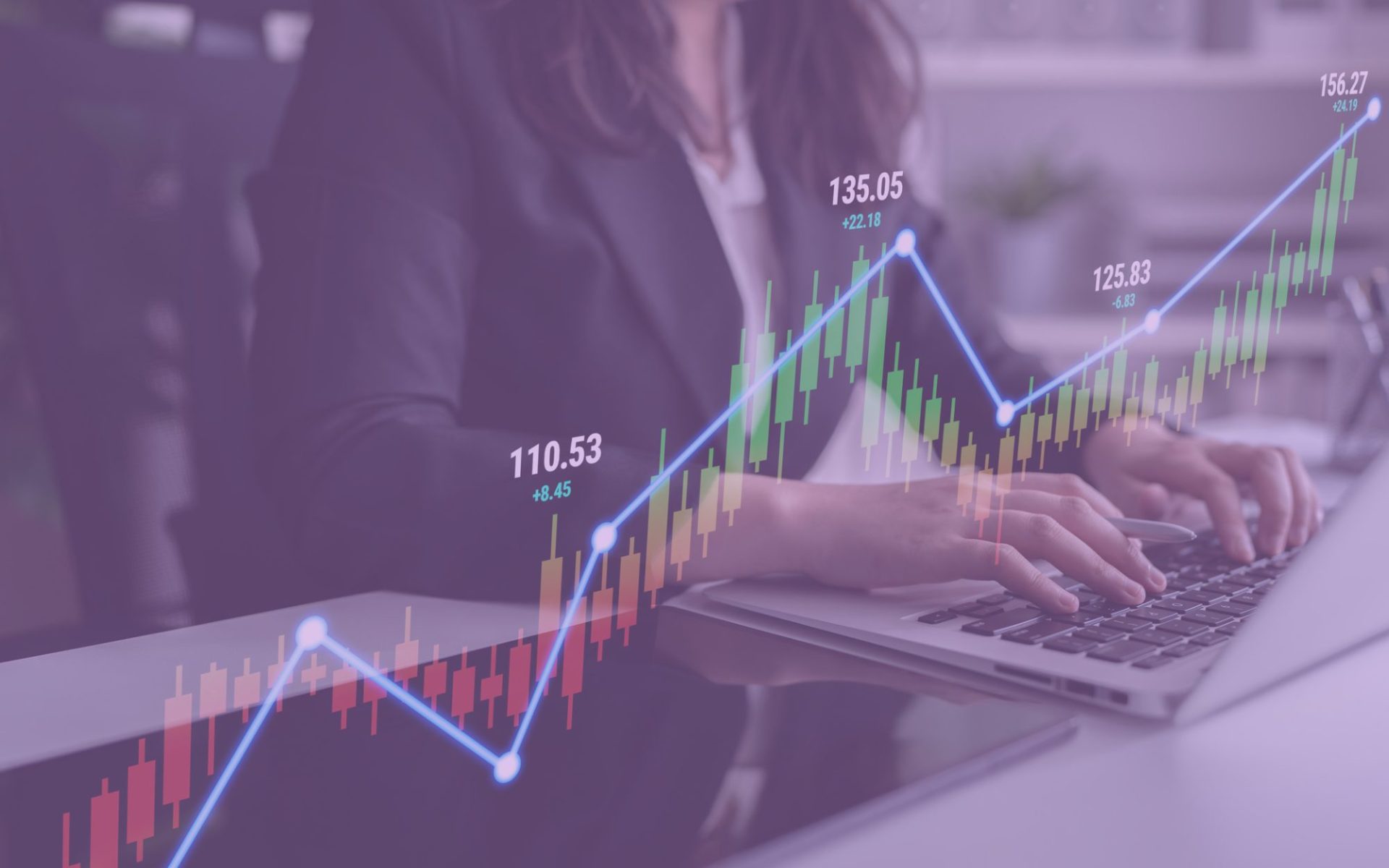 How Proper Forecasting Helps Grow Your Law Firm heading person working on computer forecasting numbers