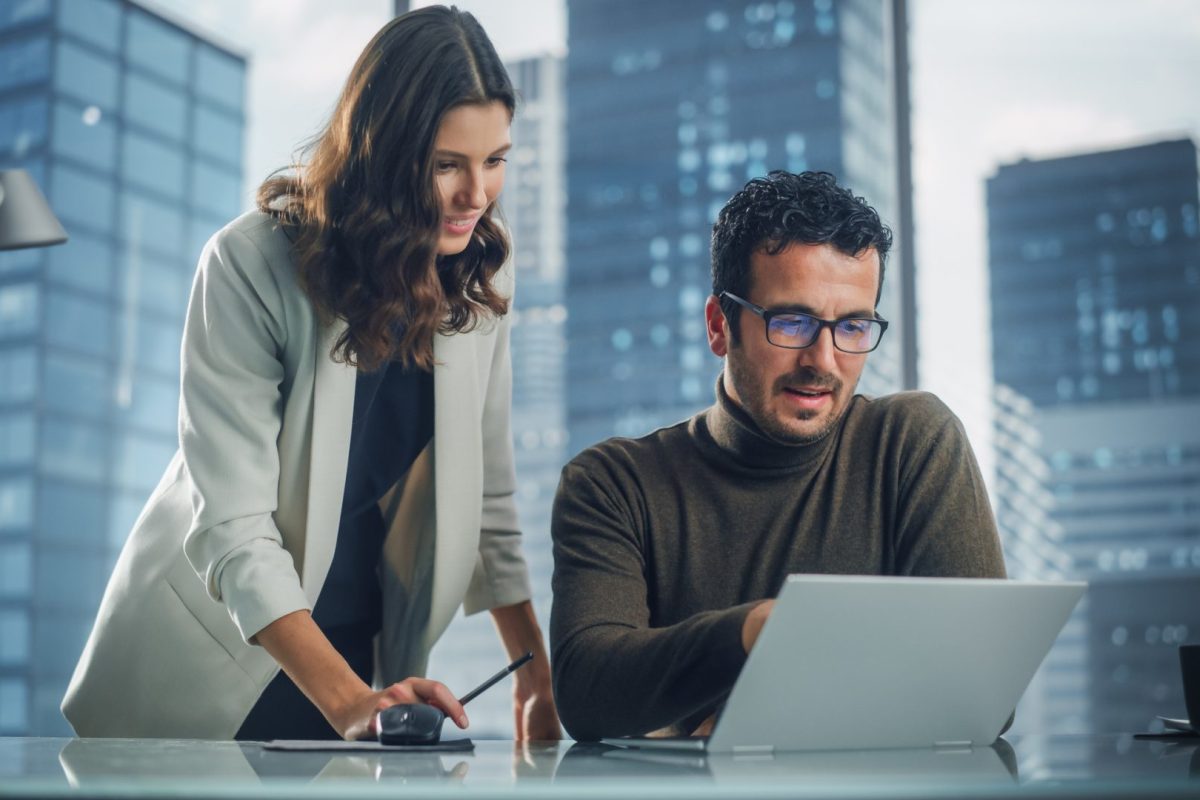 people working together